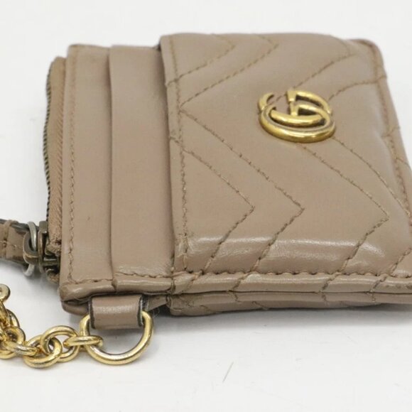 Gucci GG Marmont Keychain Wallet - Taupe - Picture 3 of 14